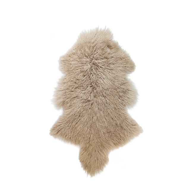 Mars & More schapenvacht krulhaar beige 100cm