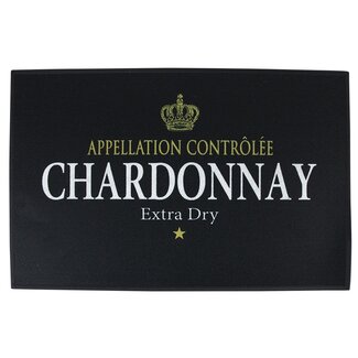 Mars & More deurmat wijn chardonnay zwart 75x50cm