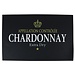 Mars & More deurmat wijn chardonnay zwart 75x50cm