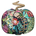 Mars & More handgemaakt decoratie fleury pompoen pauw bont large