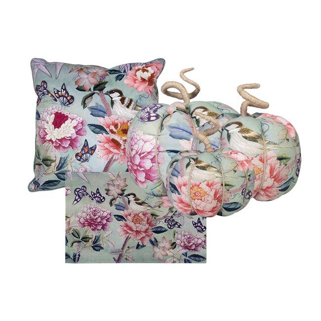 Mars & More handgemaakt decoratie fleury pompoen vlinders large