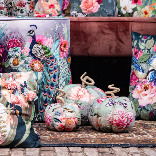 Mars & More handgemaakt decoratie fleury pompoen vlinders medium