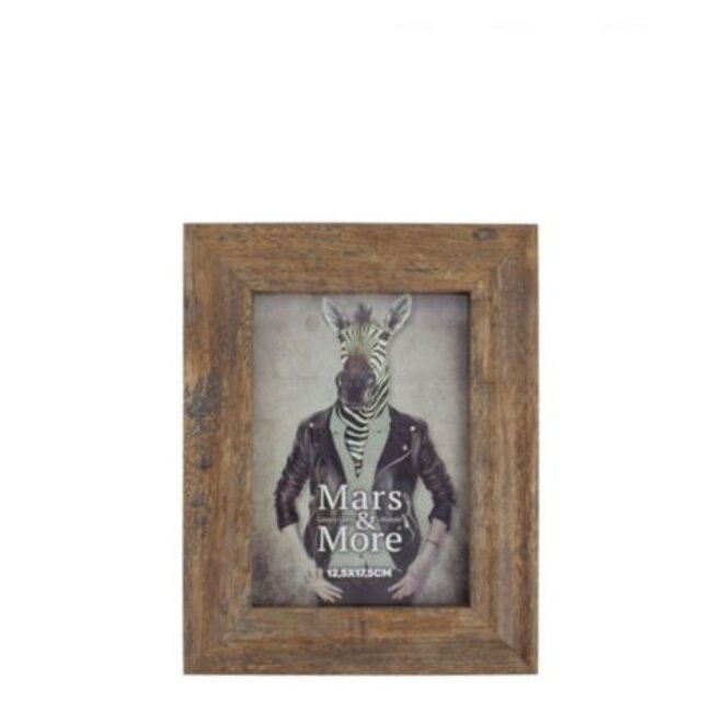 Mars & More fotolijst geprint hout natuur 12x17cm