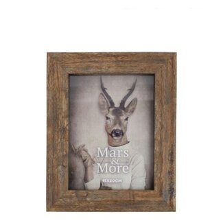 Mars & More fotolijst geprint hout natuur 15x20cm