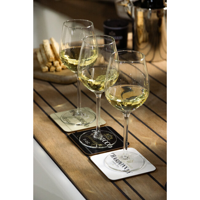 Mars & More onderzetter wijn pinot grigio beige 10x10cm (6)