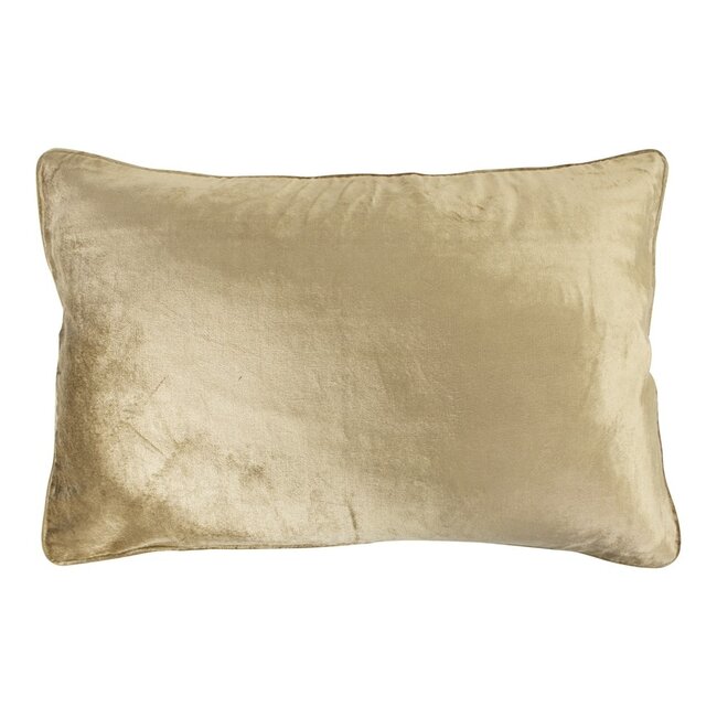 Mars & More groot kussen fluweel goud 40x60cm