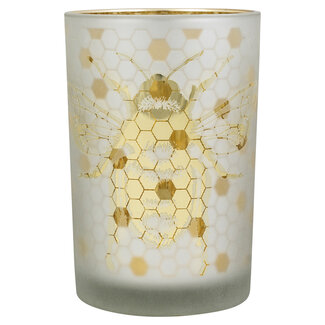 Mars & More Theelichthouder bij goud large 18cm