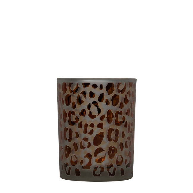 Mars & More Theelichthouder luipaard stippen small 8cm