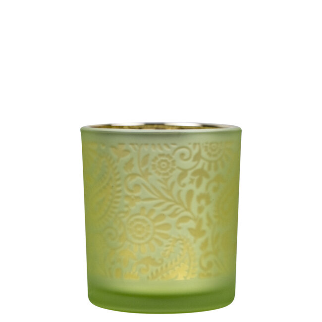 Mars & More Theelichthouder paisley lime small 8cm*