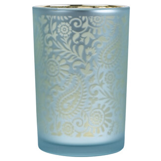 Mars & More Theelichthouder paisley turquoise large 18cm*