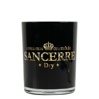 Mars & More Theelichthouder wijn sancerre zwart medium 12cm