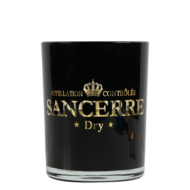 Mars & More Theelichthouder wijn sancerre zwart medium 12cm