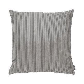 Linen & More Duke Fluweel Rib kussen grijs 45x45cm