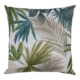 2Lif Banjol Bloem Print Outdoor kussen blauw 45x45cm