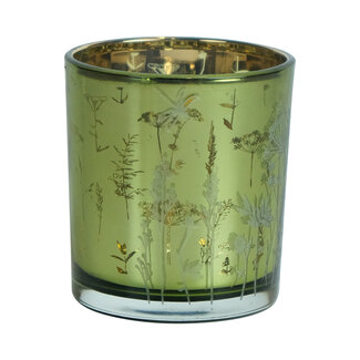 Mars & More Theelichthouder veldbloem groen small 8cm