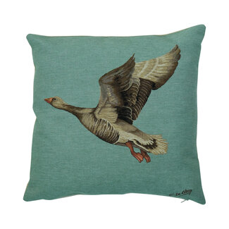 Mars & More gobelin kussen grauwe gans hoog 45x45cm