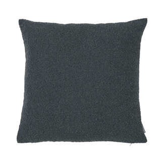Linen & More King Bouclé kussen donkergrijs 45x45cm