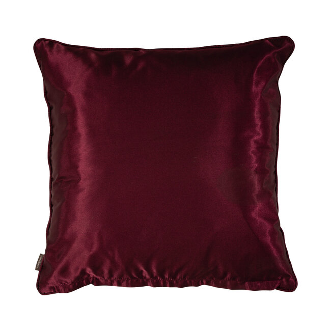 Linen & More Siana Satin kussen paars 45x45cm