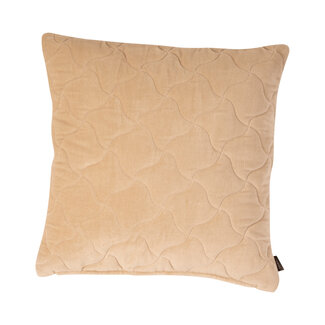 Linen & More Dayna Fluweel kussen beige 45x45cm