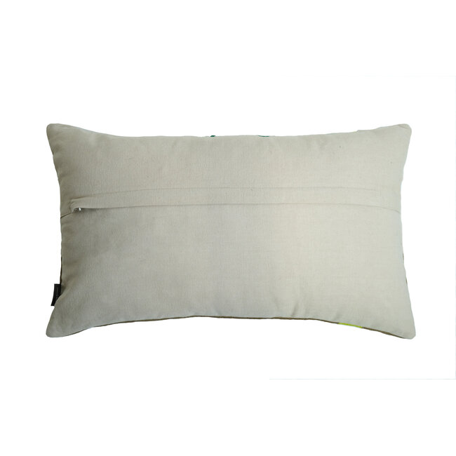Linen & More Milana Block kussen taupe 30x50cm