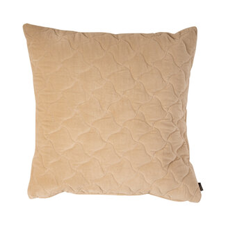 Linen & More Dayna Fluweel kussen beige 60x60cm