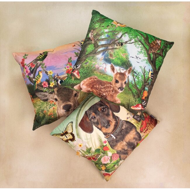 Mars & More handgemaakt kussen fleury bambi sprookjes 45x45cm