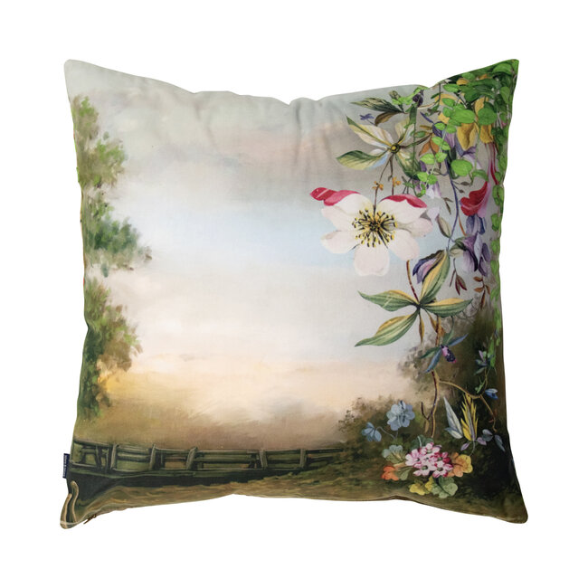 Mars & More handgemaakt kussen fleury groene vogel 45x45cm