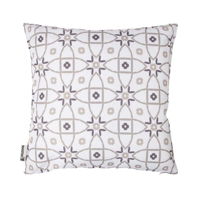 2Lif Mila Outdoor taupe/grey Cushion 47 cm x 47 cm