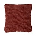 Linen & More Jumbo Dots kussen roodbruin 45x45cm