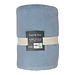 Linen & More Milky plaid ijs blauw 130x200cm