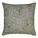 Linen & More Rosanna Kussen geborduurd donker groen 45x45cm