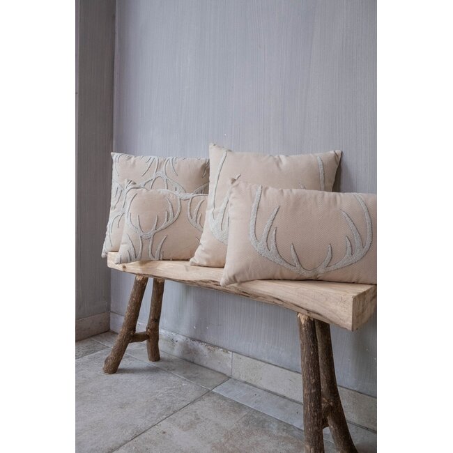 Mars & More Morris Kussen gewei beige  45x45cm