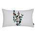 Linen & More Selma Kussen Eucalyptus wit 30x50cm