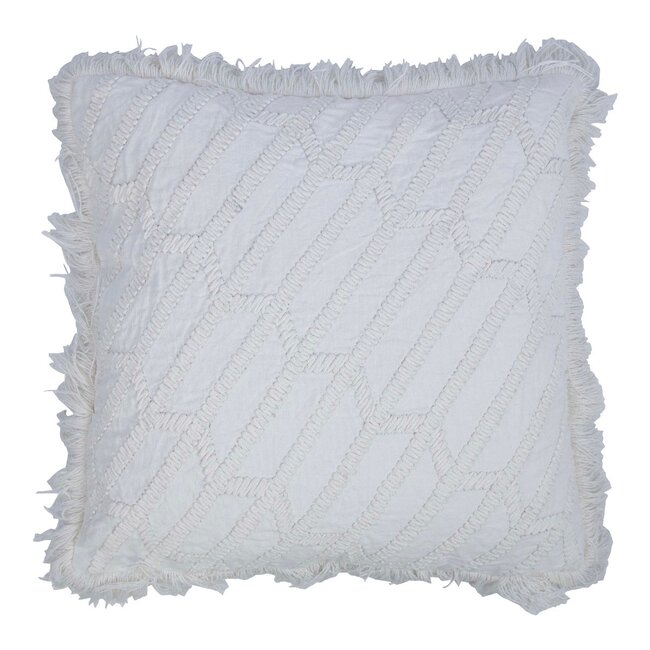 Linen & More Svea Kussen wit 45x45cm
