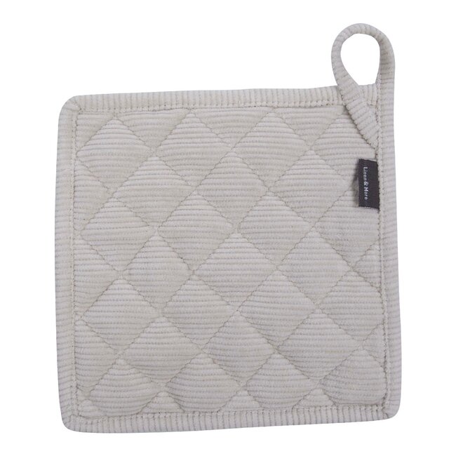 Linen & More Corduroy pannenlap beige 20x20cm