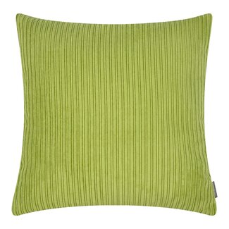 Linen & More Duke Fluweel Rib kussen olijf groen 45x45cm