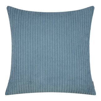 Linen & More Duke Fluweel Rib kussen ijs blauw 45x45cm