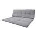 2Lif Lennon Outdoor pallet matress set lichtgrijs 120x80cm/120x40cm