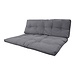 2Lif Lennon outdoor pallet matras set donkergrijs 120x80cm/120x40cm