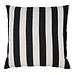 2Lif Lef grote streep buitenkussen donkergrijs 60x60cm