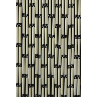 Sun Arts Vliegengordijn Verspringend crème  90x210 cm