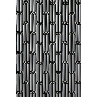 Sun Arts Vliegengordijn Verspringend zilver 100x232 cm