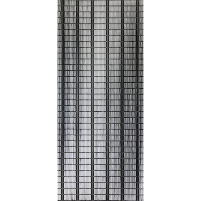 Sun Arts Vliegengordijn banen wit - zilver - zwart 90x210 cm