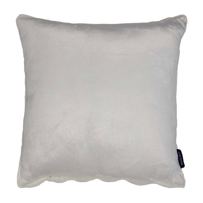 Mars & More Wave kussen gebroken wit 45x45cm