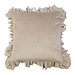 Mars & More kussen fluweel rouche champagne 45x45cm