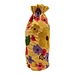 Mars & More Wijn fles hoes Joy geel h37 x 12cm