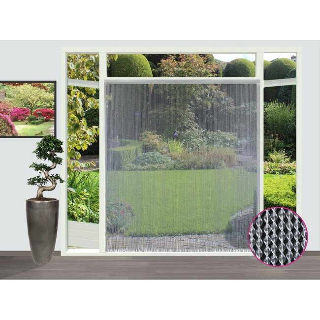 Sun Arts Vliegengordijn Evora Transparant 90x210 cm