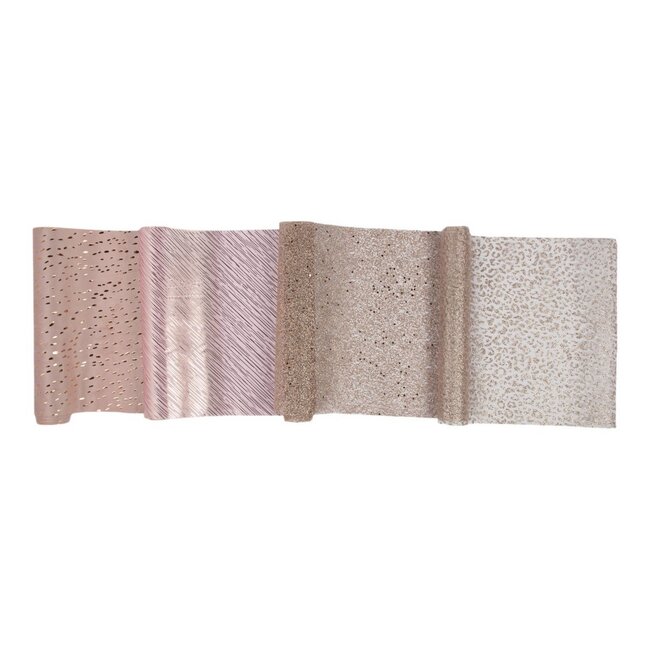2Lif Decoratie tafelloper box pink 28x150cm 21 rolls