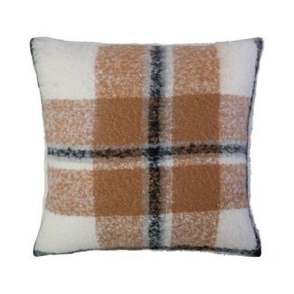 Mars & More Kussen ruit boucle beige 45x45cm