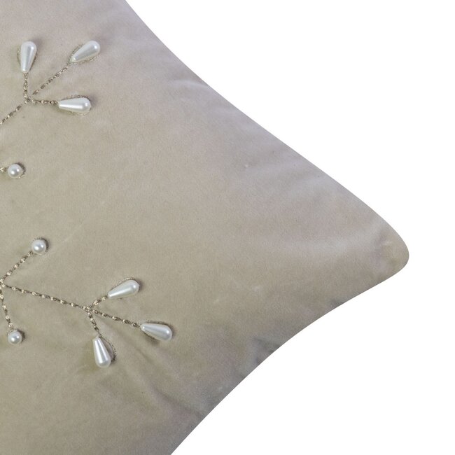 Linen & More Manon Kussen beige 45x45cm